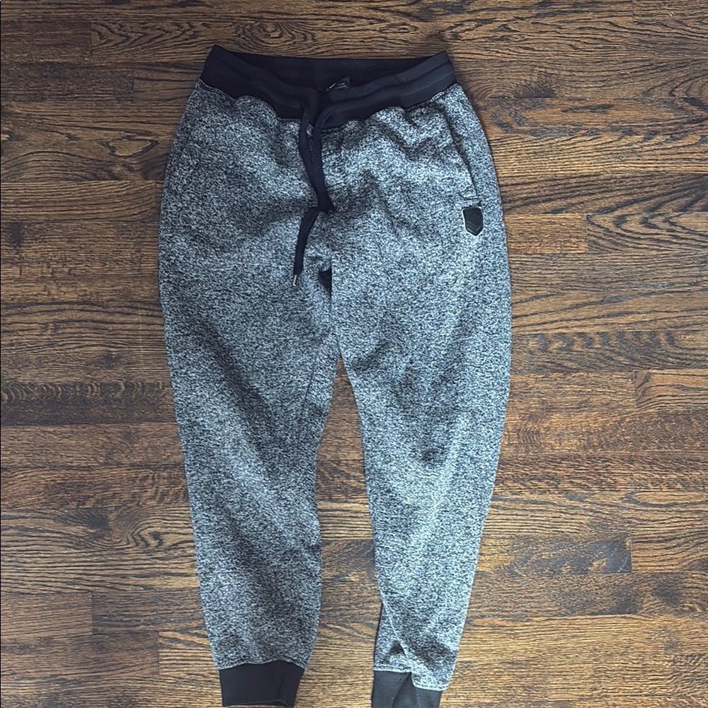 South Pole Gray and Black Jogger Sweatpants Relaxed Fit